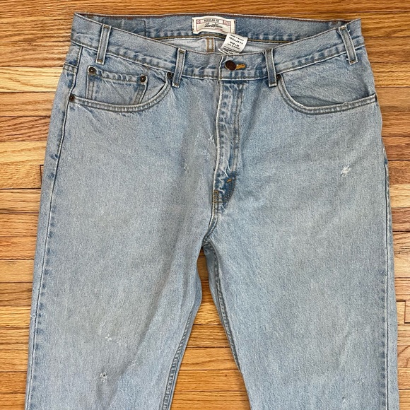 Levi Strauss Signature - Light Wash Jeans 38 x 30 Regular Fit - Picture 6 of 13